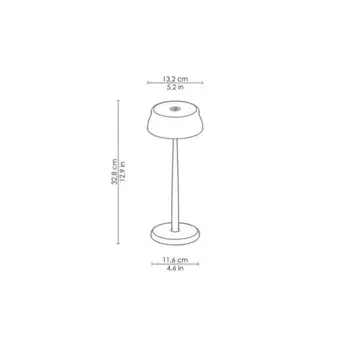 Настольная лампа Zafferano, зеленый