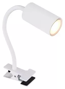 Настольная лампа-зажим - белый матовый - металл - H 41 см Globo Lighting