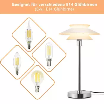 Настольная лампа ZMH, белый