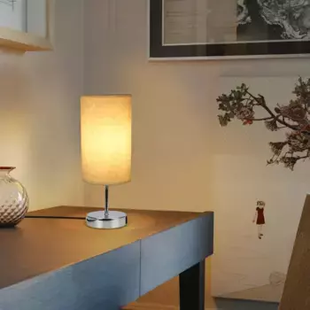 Настольная лампа ZMH, бежевый