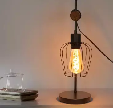 Настольная лампа ZMH, черный