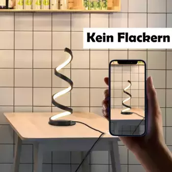 Настольная лампа ZMH, черный