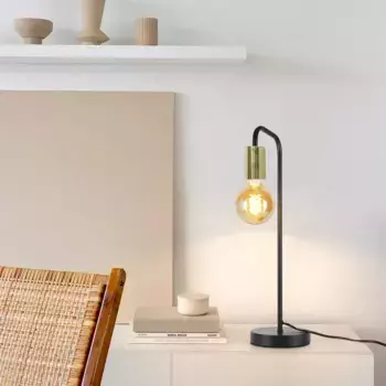 Настольная лампа ZMH, черный