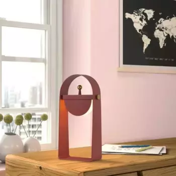 Настольная лампа ZMH, красный