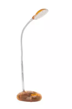 Настольная светодиодная лампа, регулируемая, высота 32см, 2Вт, 140 лм, оранжевая Lightbox, прозрачный