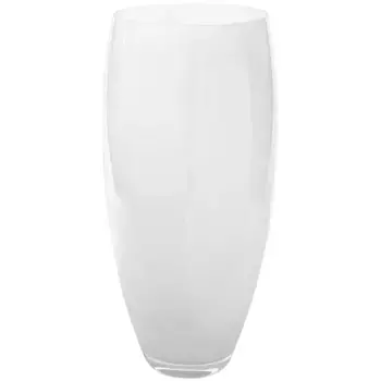 Настольная ваза Fink «AFRICA», (1 шт.), ваза из опалового стекла, выдувная, декоративная ваза, белый