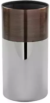 Настольная ваза Fink "VITO", (1 шт.), нержавеющая сталь, полированная и матовая 20 см, 13 см, цвет silberfarben-bronzefarben matt