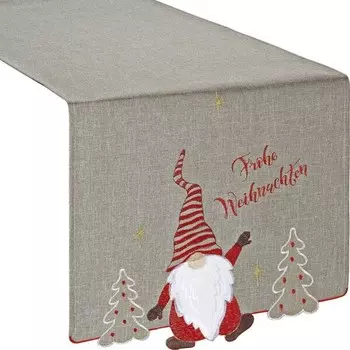 Настольный бегун Erwin Mller 202325, 40x1x160 см, серо-коричневый