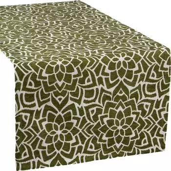 Настольный бегун Erwin Mller 207871, 40x1x100 см, зеленый