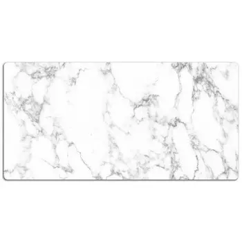 Настольный коврик Tulup Marmorstein, 120x60x1 см, белый