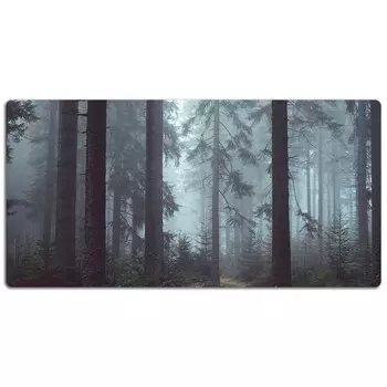 Настольный коврик Tulup Nebeliger Wald, 100x50x1 см, зеленый