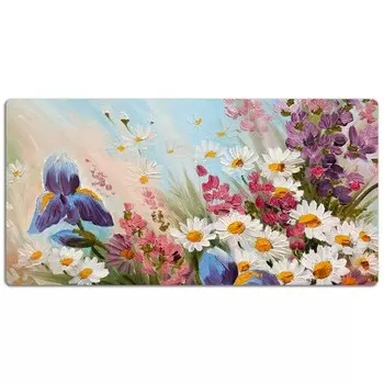 Настольный коврик Tulup Solide Wiese., 120x60x1 см, розовый