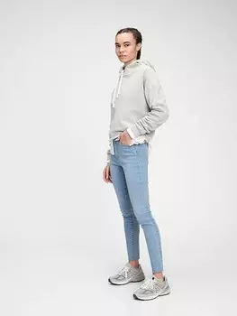 Настоящие узкие джинсы с высокой посадкой Gap, синий