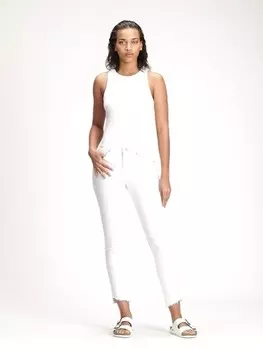 Настоящие узкие джинсы со средней посадкой Gap, белый