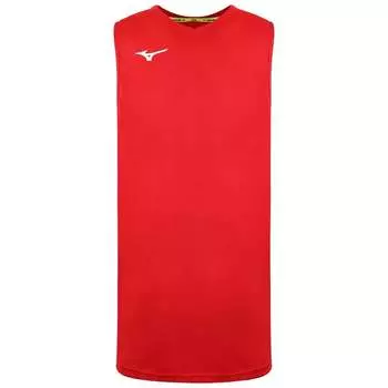 Настоящий мужской красный жилет для баскетбола Mizuno, красный