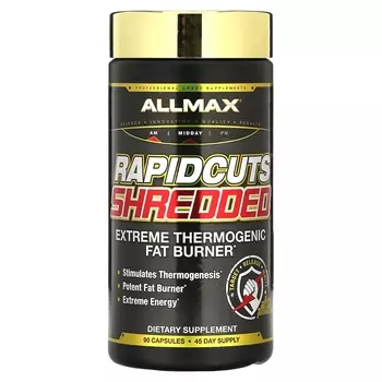 Настоящий Сжигатель Жира ALLMAX Rapidcuts Shredded, 90 капсул