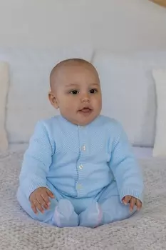 Настоящий вязаный кардиган Emile Et Rose, синий