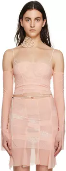 nastyamasha Эксклюзивная розовая футболка с длинным рукавом SSENSE