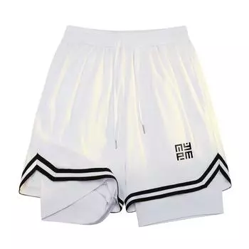 Nastypalm Баскетбольные шорты унисекс, Белый + Черный