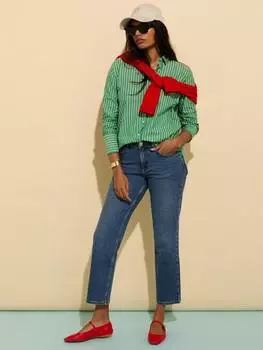 Насыщенные прямые джинсы zenna из органического хлопка Baukjen, цвет Vintage Wash