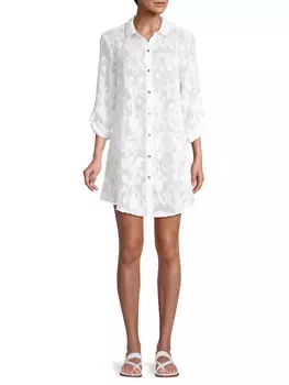 Натали Туника Прикрытие Lilly Pulitzer, белый