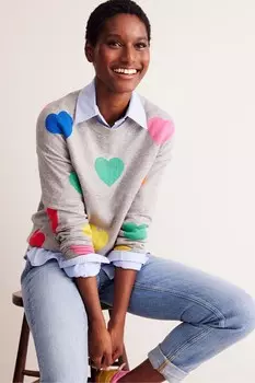 Наташа новинка джемпер Boden, серый