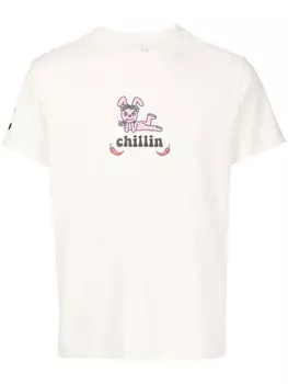 Natasha Zinko футболка с графичным принтом, нейтральный цвет