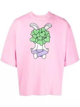 Natasha Zinko футболка с принтом, розовый