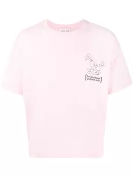 Natasha Zinko футболка с принтом, розовый