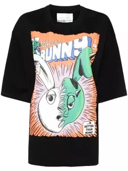 Natasha Zinko футболка The Incredible Bunny, черный