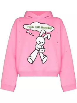 Natasha Zinko худи Monday с эффектом потертости, розовый