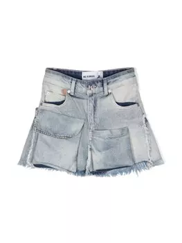 Natasha Zinko Kids мини-юбка со вставками, синий