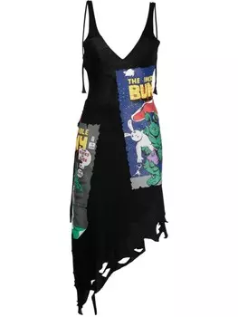 Natasha Zinko платье миди The Incredible Bunny, мультиколор