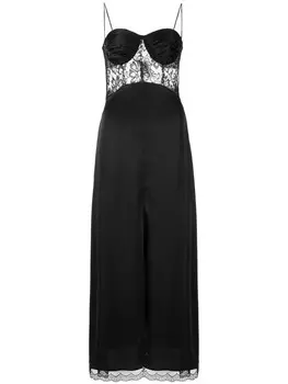 Natasha Zinko платье на тонких бретелях, черный