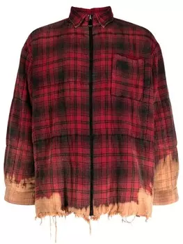 Natasha Zinko рубашка Bunny Heart в клетку, красный