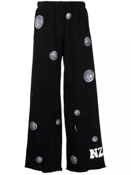 Natasha Zinko спортивные брюки Dreamin широкого кроя, черный