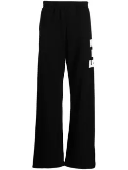 Natasha Zinko спортивные брюки Heart с принтом, черный