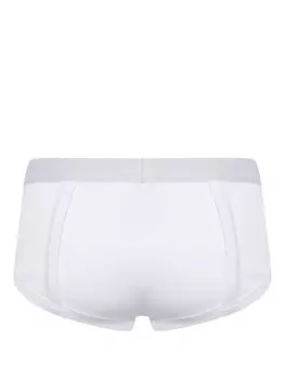 Natasha Zinko трусы-брифы с логотипом, белый