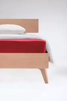 Натяжная простынь флисовый jersey jersey Fleuresse, бордовый