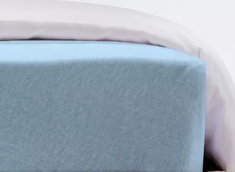 Натяжная простынь флисовый jersey jersey Fleuresse, синий