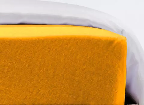 Натяжная простынь флисовый jersey jersey Fleuresse, желтый