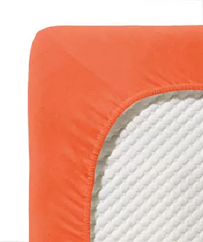 Натяжная простынь jenny c одинарный jersey Fleuresse, терракотовый