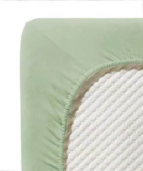 Натяжная простынь jenny c одинарный jersey Fleuresse, зеленый