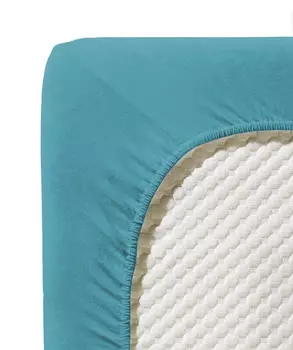 Натяжная простынь jenny c одинарный jersey Fleuresse, голубой