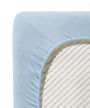 Натяжная простынь jenny c одинарный jersey Fleuresse, светло-синий