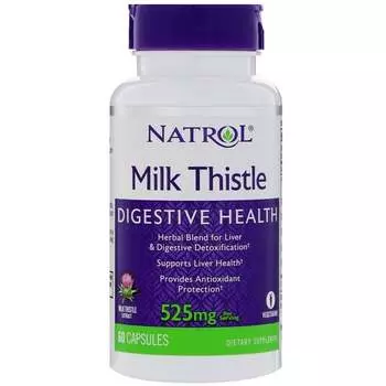 Natrol, Расторопша 525 мг 60 капсул