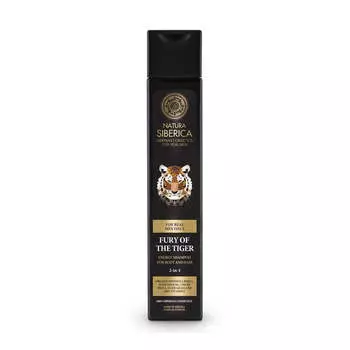 Natura Siberica Men Fury Of The Tiger бодрящий шампунь для тела и волос для мужчин 250мл