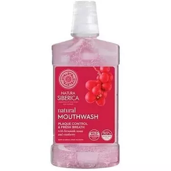 Natura Siberica Натуральная жидкость для полоскания рта для контроля налета и свежести дыхания 520мл, Fotopharmacy