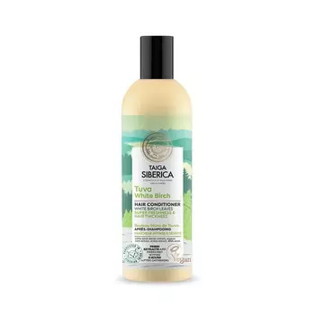 Natura Siberica Веганский кондиционер для волос Taiga Siberica Tuva White Birch с белой березой Интенсивное освежение и густота волос 270мл