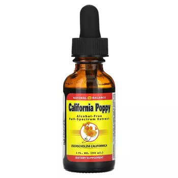 Natural Balance, Калифорнийский мак, без спирта, 500 мг, 30 мл (1 жидк. Унция)